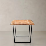 ACACIA Live Edge Table, Natural, 180cm, Trapezoid Legs
