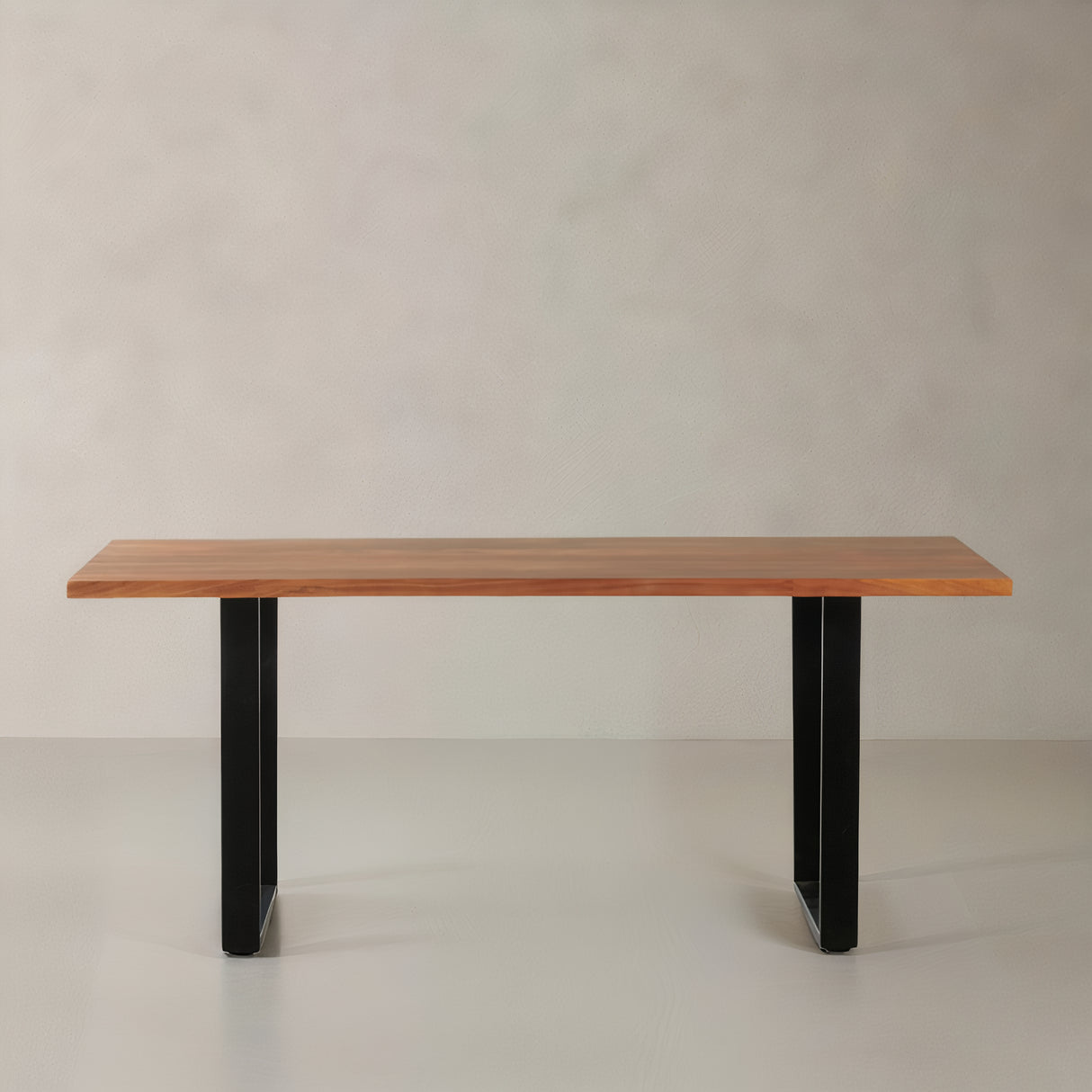 ACACIA Straight Edge Table, Natural, 180cm, Trapezoid Legs