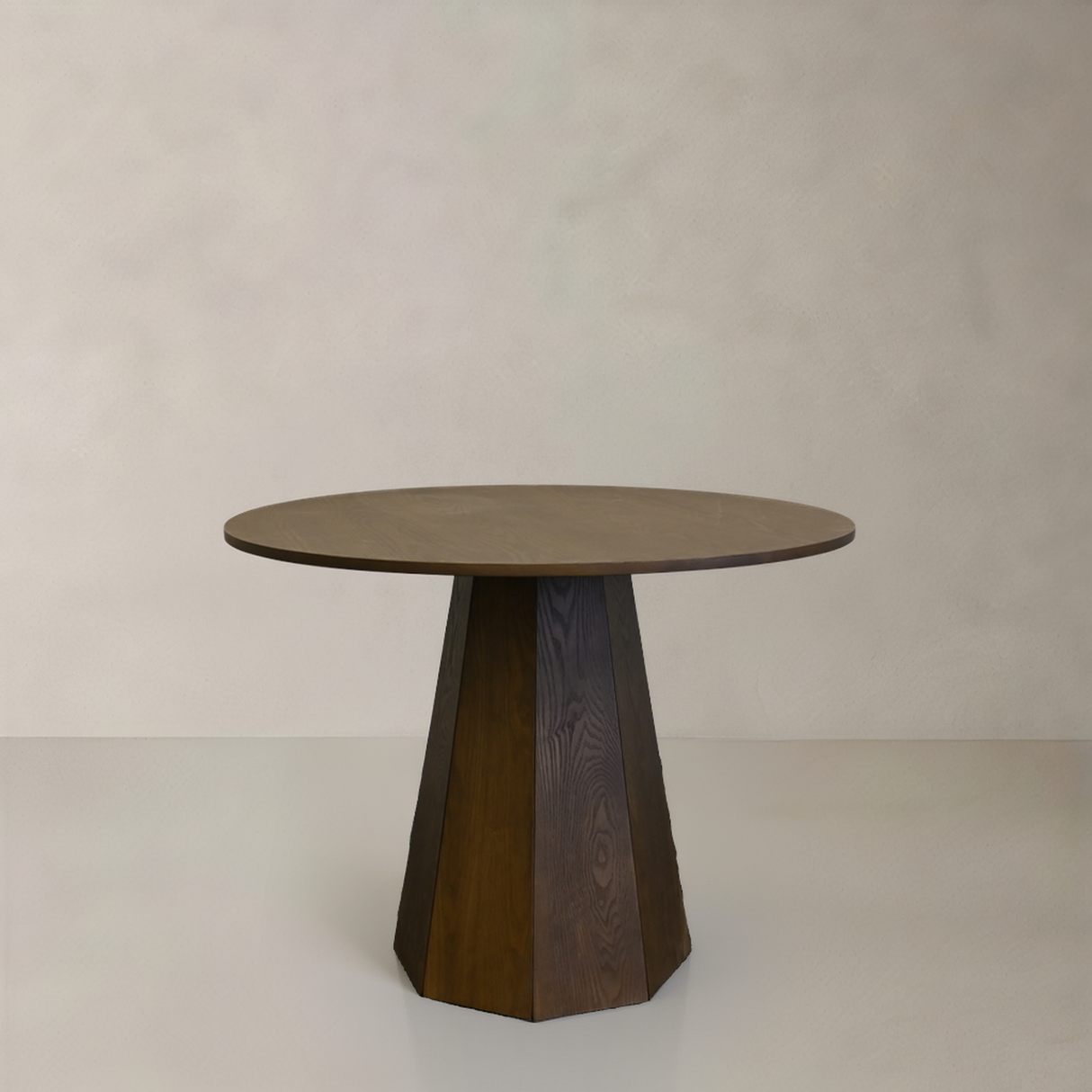 SIDNEY Wood Dining Table, Walnut, 100cm