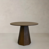 SIDNEY Wood Dining Table, Walnut, 100cm