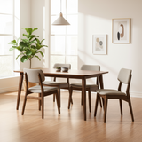 OSLO Solid Wood Dining Table, Walnut, 150cm