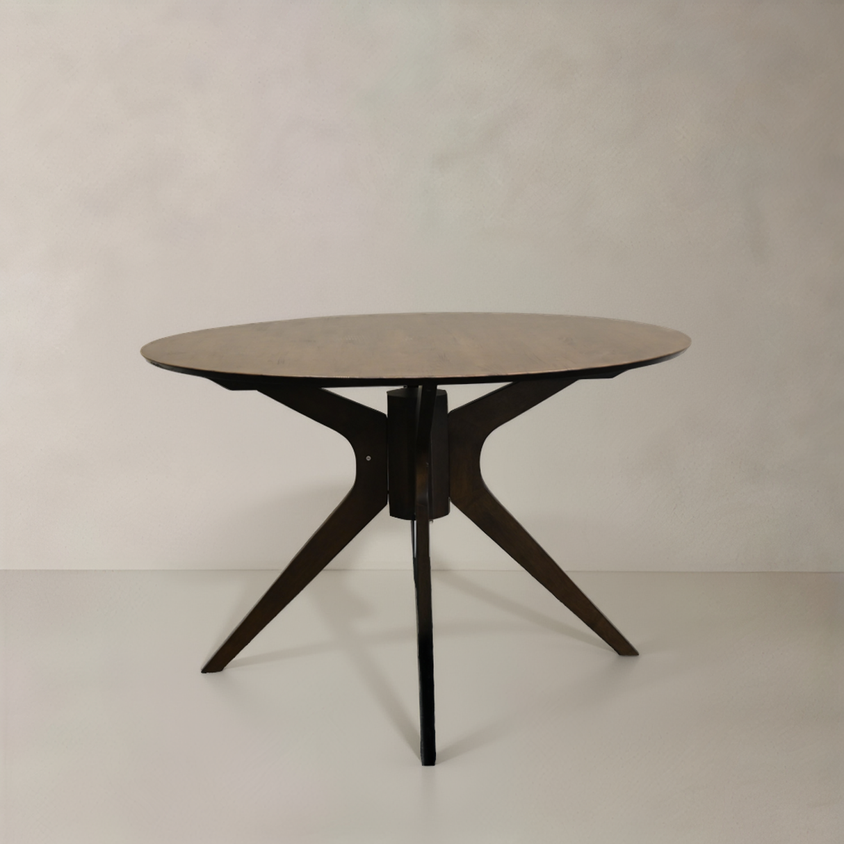 PARIS Solid Wood Dining Table, Walnut, 120cm