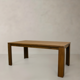 VIENNA Solid Wood Dining Table, Walnut, 160cm