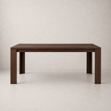Vienna 63" Solid Wood Dining Table - Walnut
