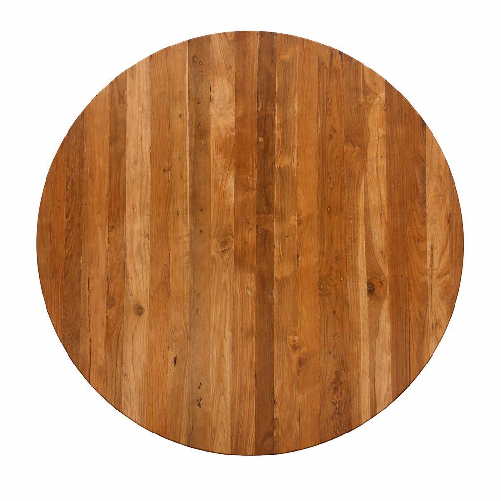 Racine Round Solid Teak Dining Table, 39.4”