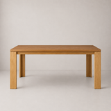 Vienna 63" Solid Wood Dining Table - Natural Oak
