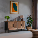 BROOKLYN Solid Teak Sideboard, Natural, 170cm