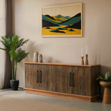 VANGUARD Solid Teak Sideboard, Natural, 180cm