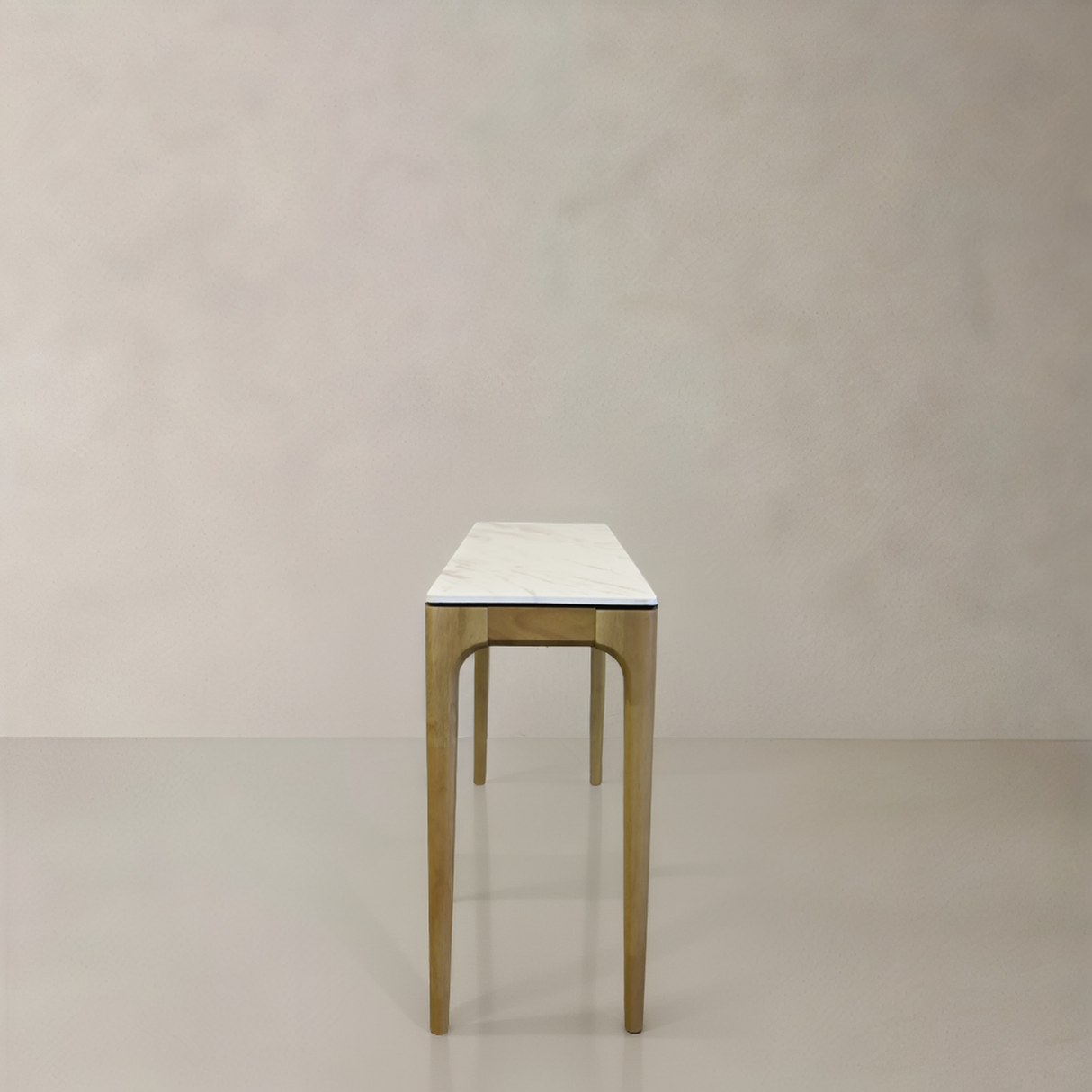 AUDREY Console, White Marble, 47.2"