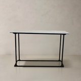 LILIAN Console, White Marble, 47.2"