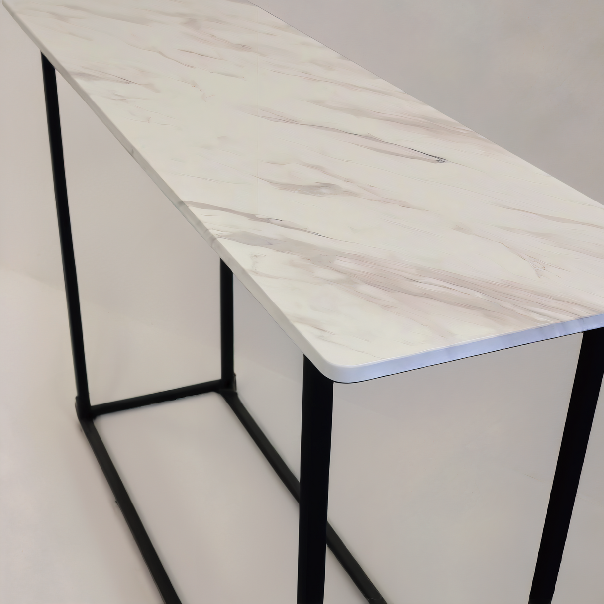 LILIAN Console, White Marble, 47.2"