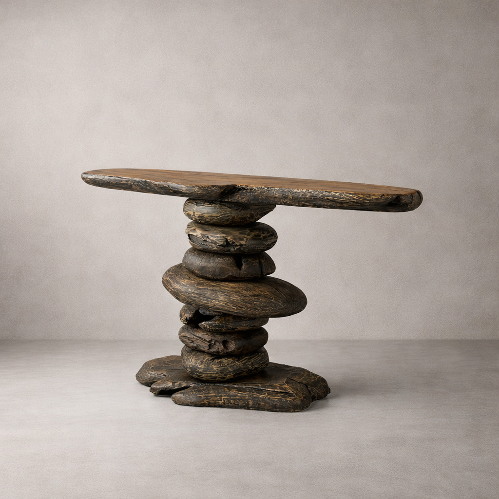 Rochefort 48" Solid Teak Root Console, Natural