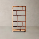 MODERA Solid Teak Bookshelf, Natural