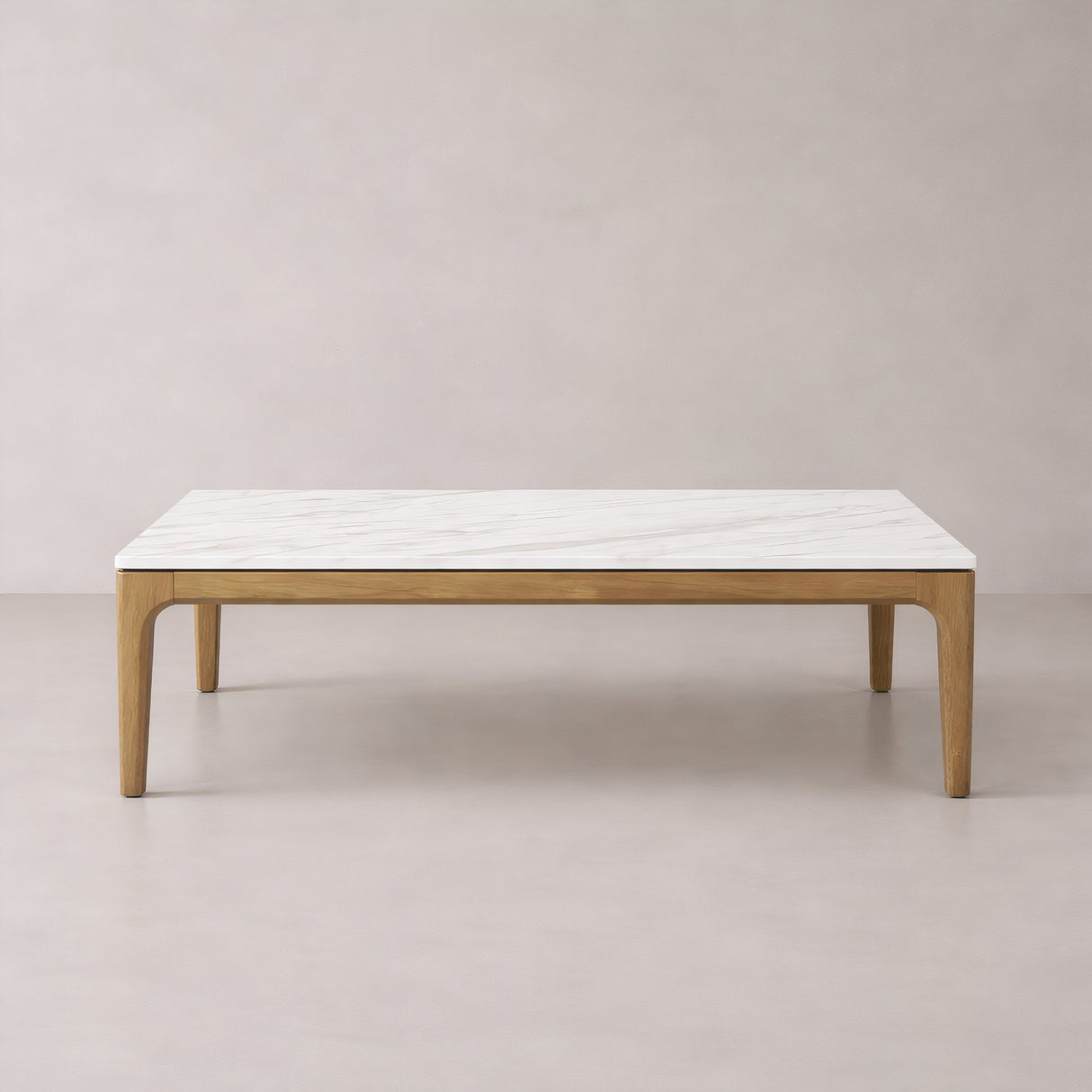 Table basse AUDREY, marbre blanc