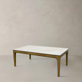 AUDREY Coffee Table, White Marble