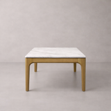 Table basse AUDREY, marbre blanc