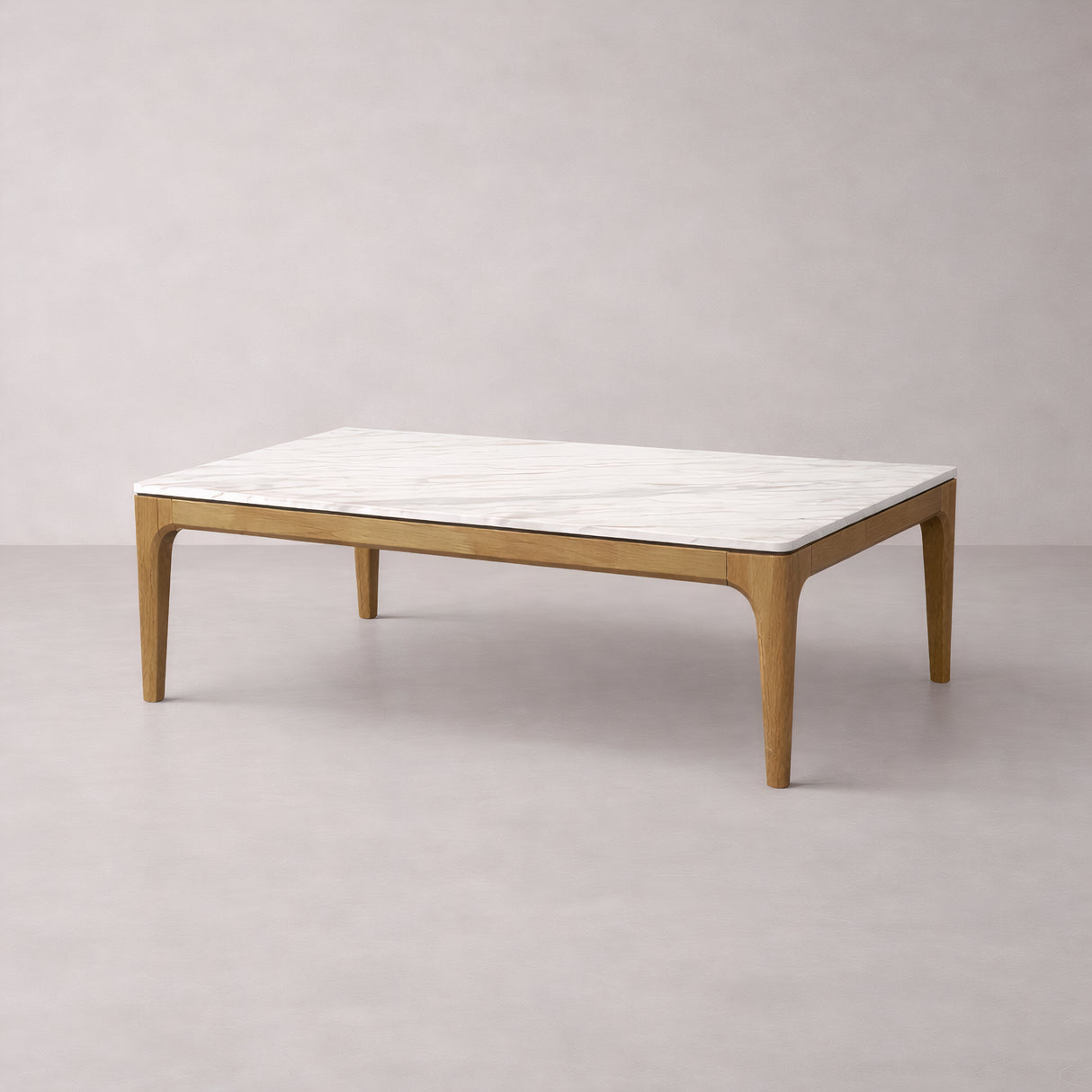 Table basse AUDREY, marbre blanc