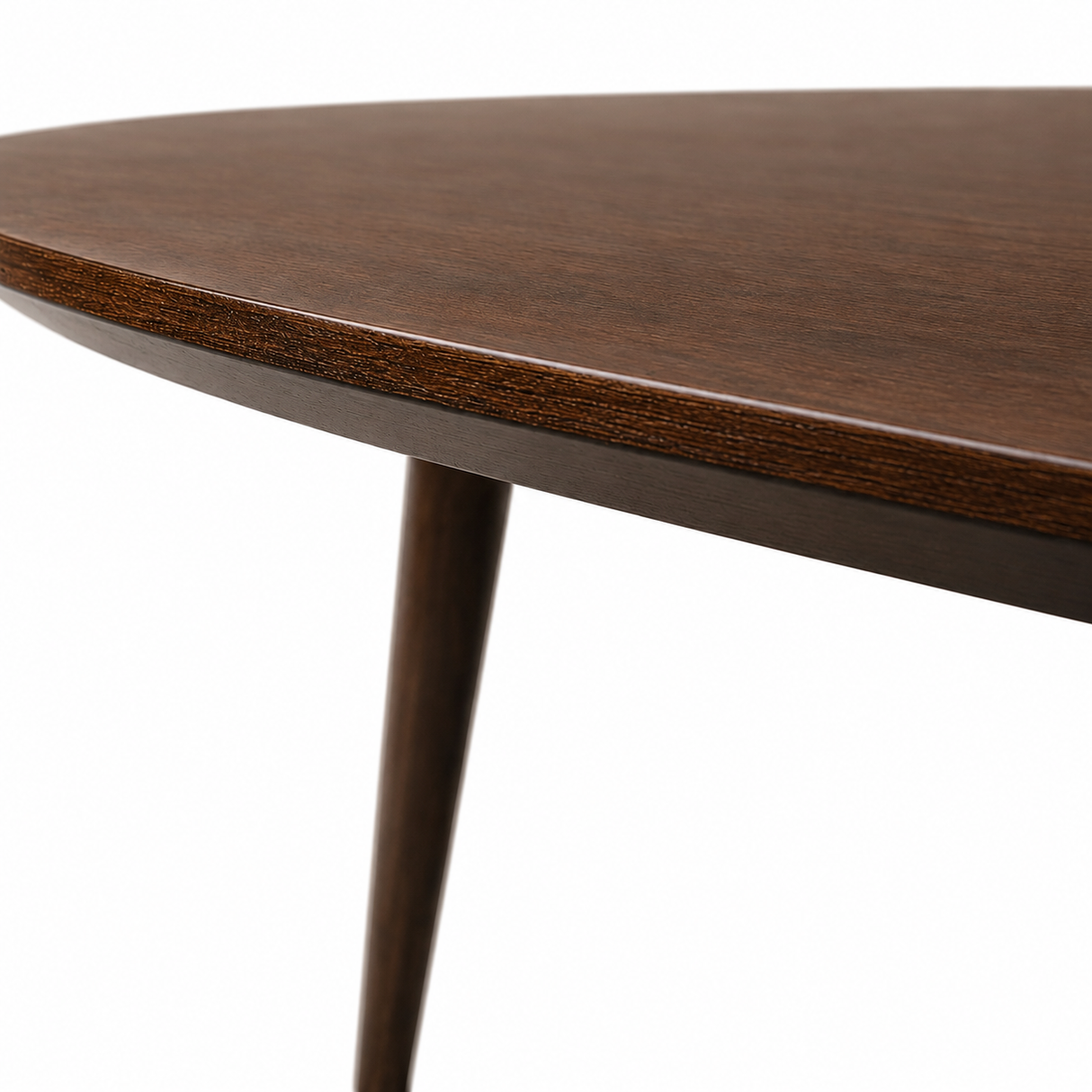 Table basse Petal en bois massif - Noyer