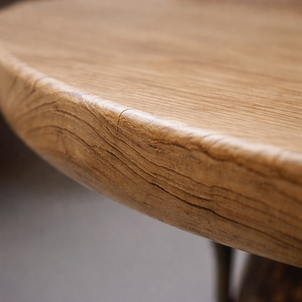 MONROE Table d'appoint en teck massif, naturel, 50cm