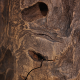 MONROE Table d'appoint en teck massif, naturel, 50cm