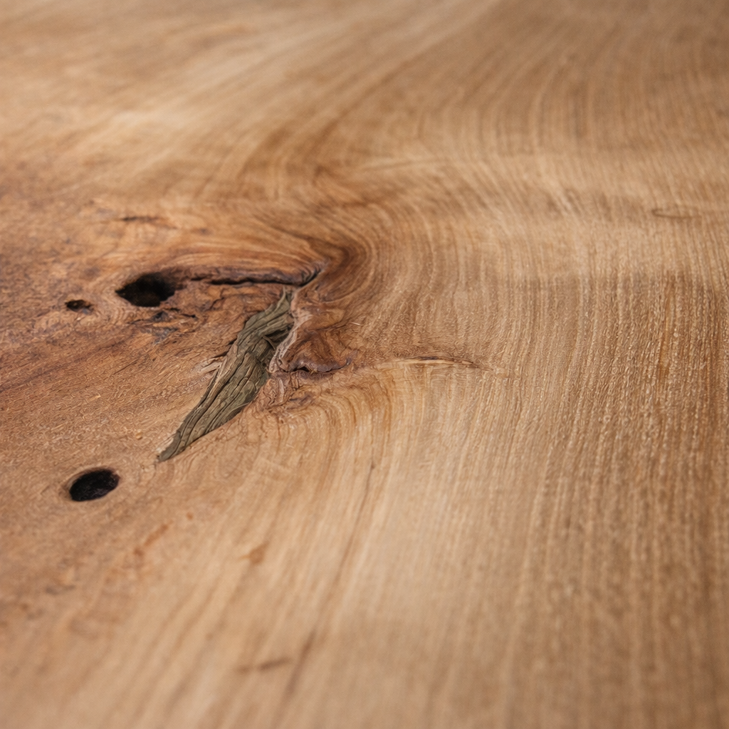 MONROE Table d'appoint en teck massif, naturel, 50cm