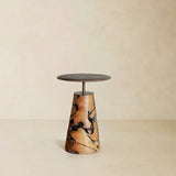 TIERRA Solid Teak Side Table, Natural