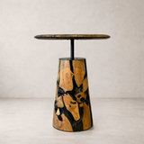 Table d'appoint en teck massif TIERRA, Natural
