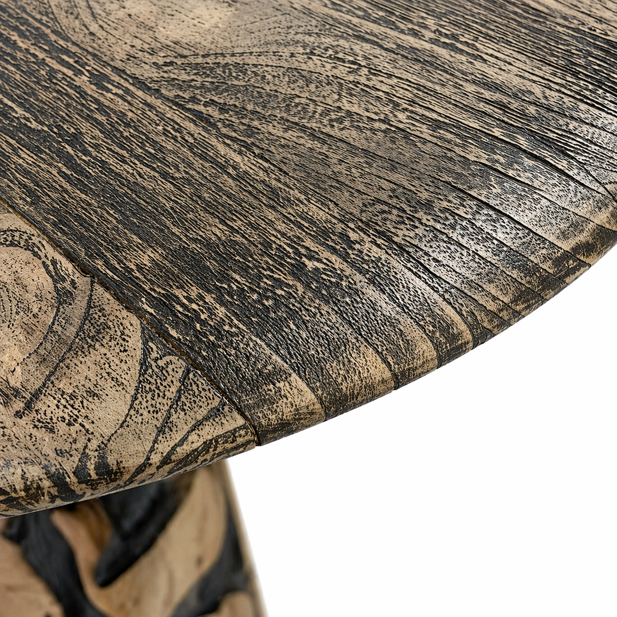 Table d'appoint en teck massif TIERRA, Natural