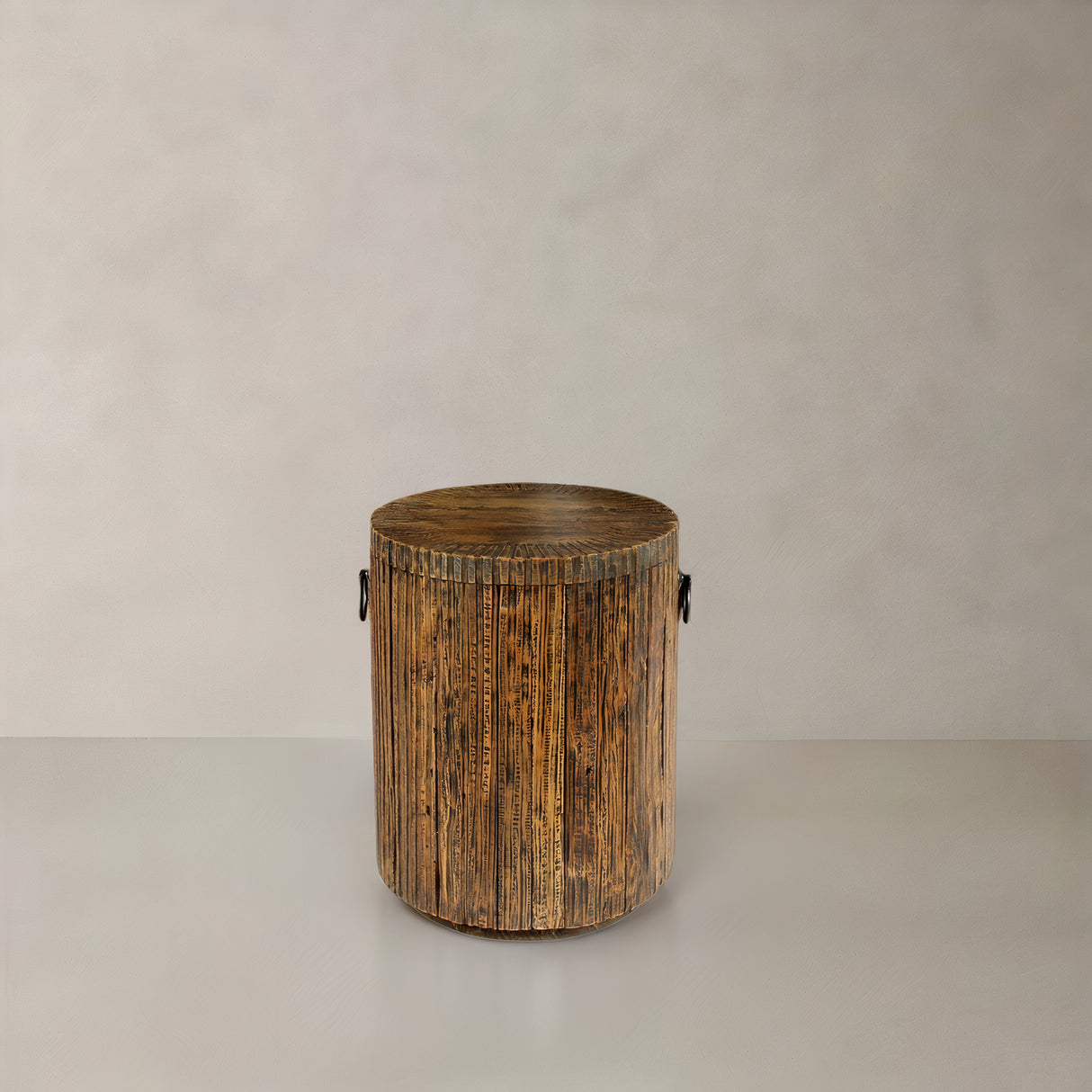 JASPER Solid Teak Side Table, Natural