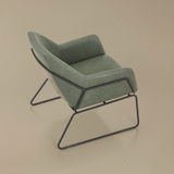 STREAM Leather Lounge Chair, Green