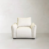 MILAN Fabric Lounge Chair, Cream