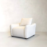 MILAN Fabric Lounge Chair, Cream