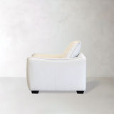 MILAN Fabric Lounge Chair, Cream