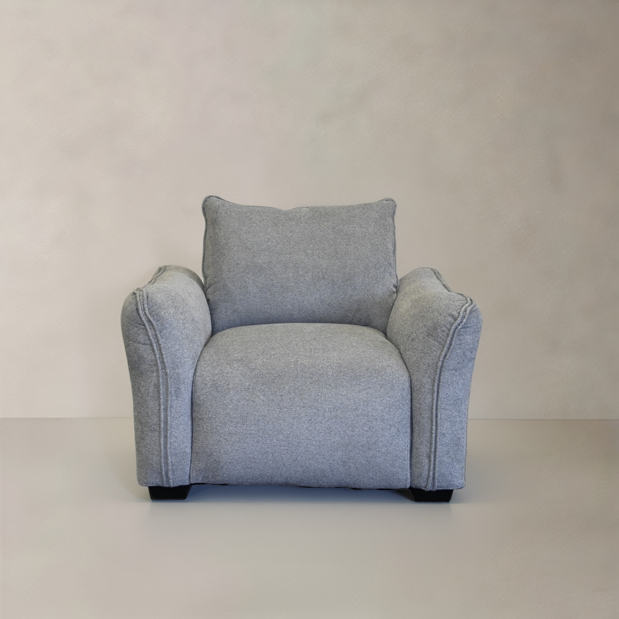 MILAN Fabric Lounge Chair, Grey