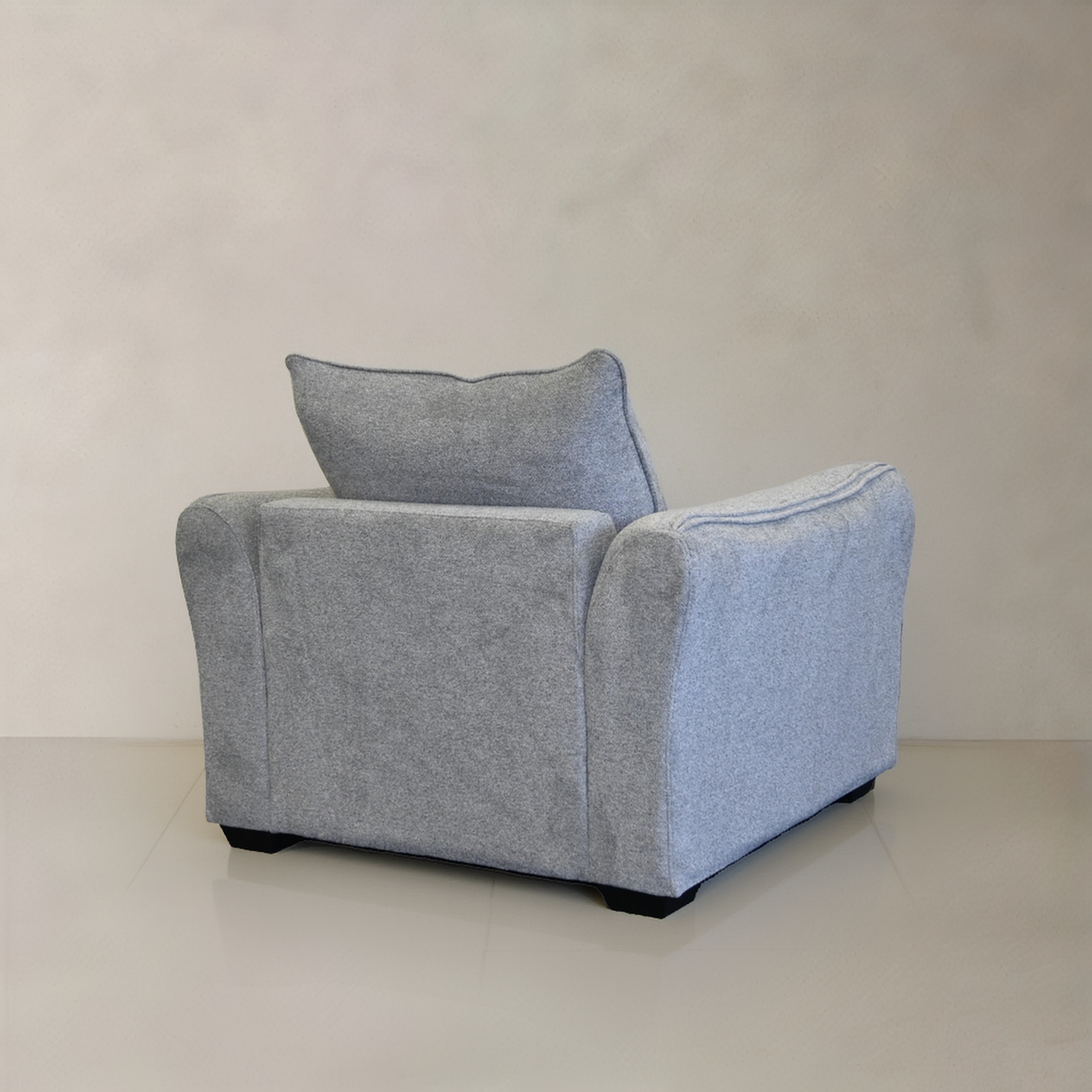 MILAN Fabric Lounge Chair, Grey