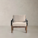 BOREAL Fabric Lounge Chair, Cream