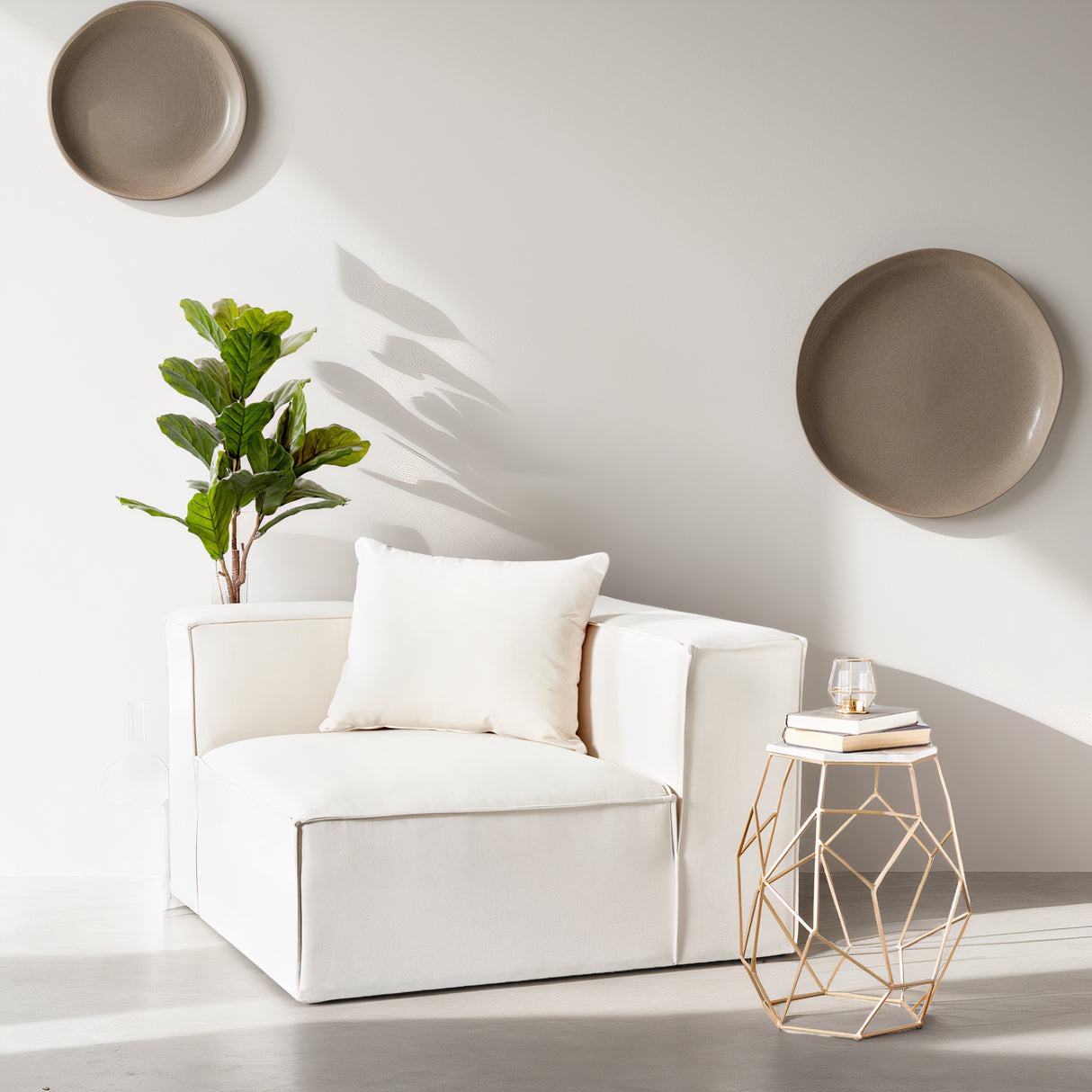 GROVE Corner Module, Cream