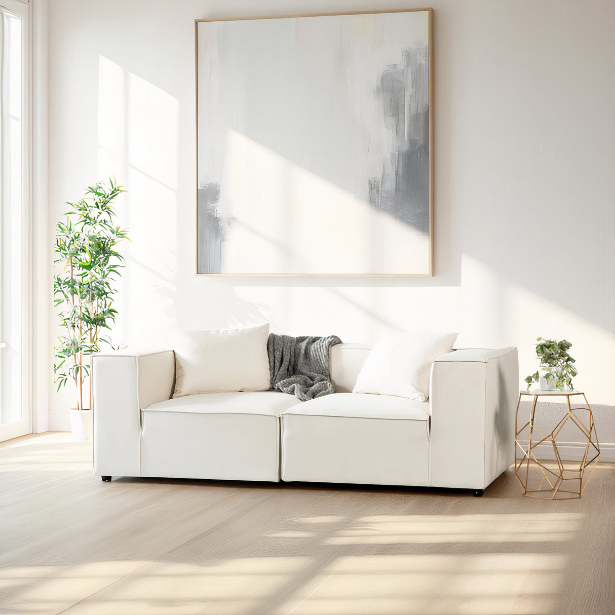 GROVE Modular Set, Cream , 2 Pieces
