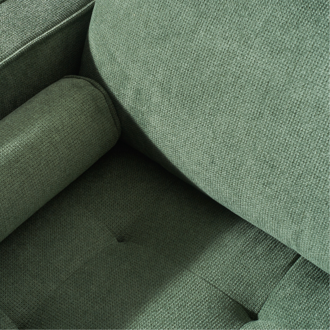 VERA Canapé-lit en tissu, vert