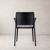 Pamela Stackable Dining Armchair - Black