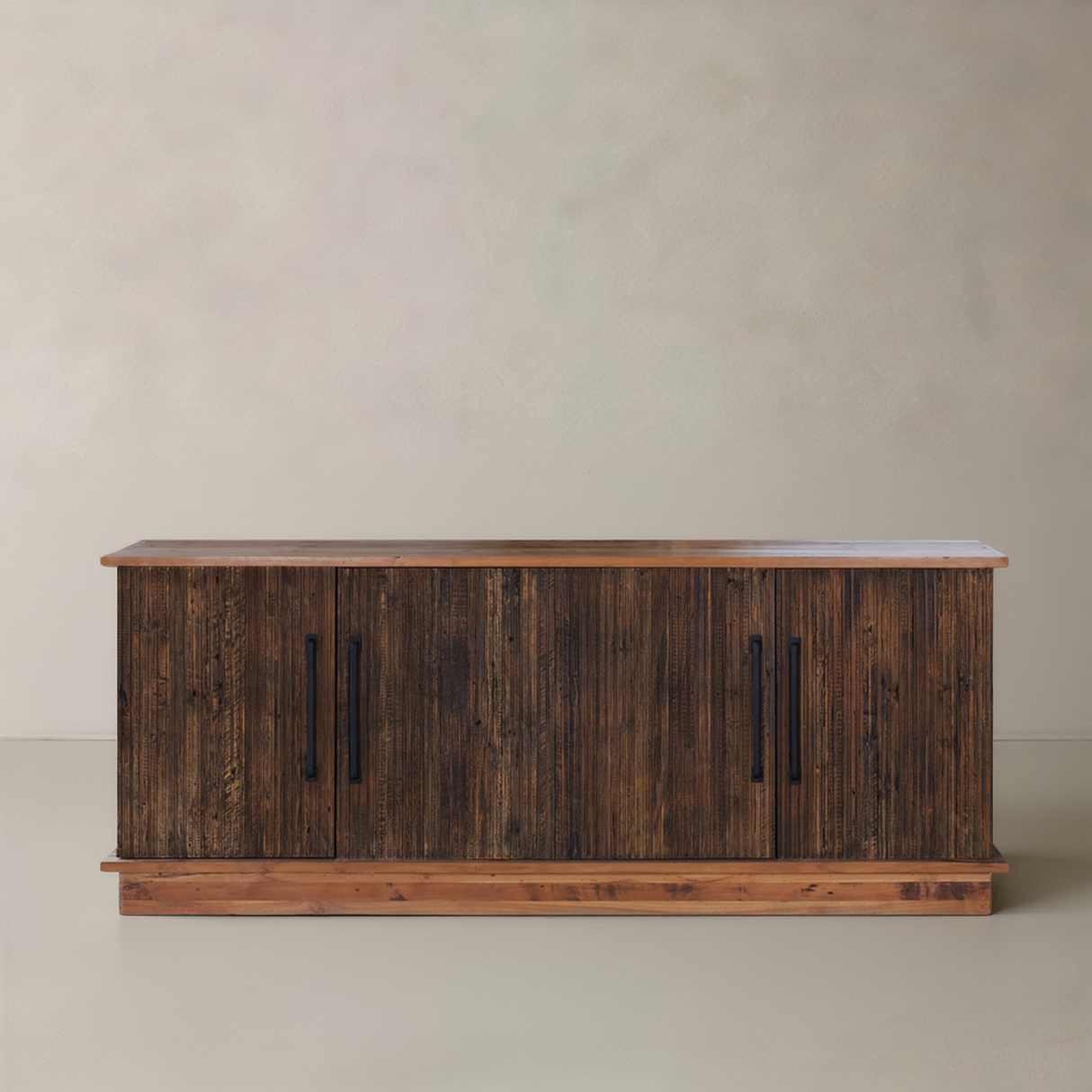 VANGUARD Solid Teak Sideboard, Natural, 180cm
