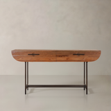MARIN Solid Teak Console, Natural, 145cm
