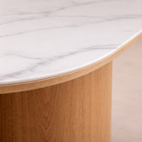 Table de salle à manger Marbella en pierre frittée, 78.7".