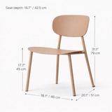 Chaise de salle à manger Vivian - Marron