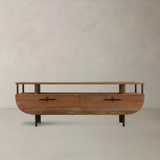 MARIN Solid Teak TV Unit, Natural, 140cm