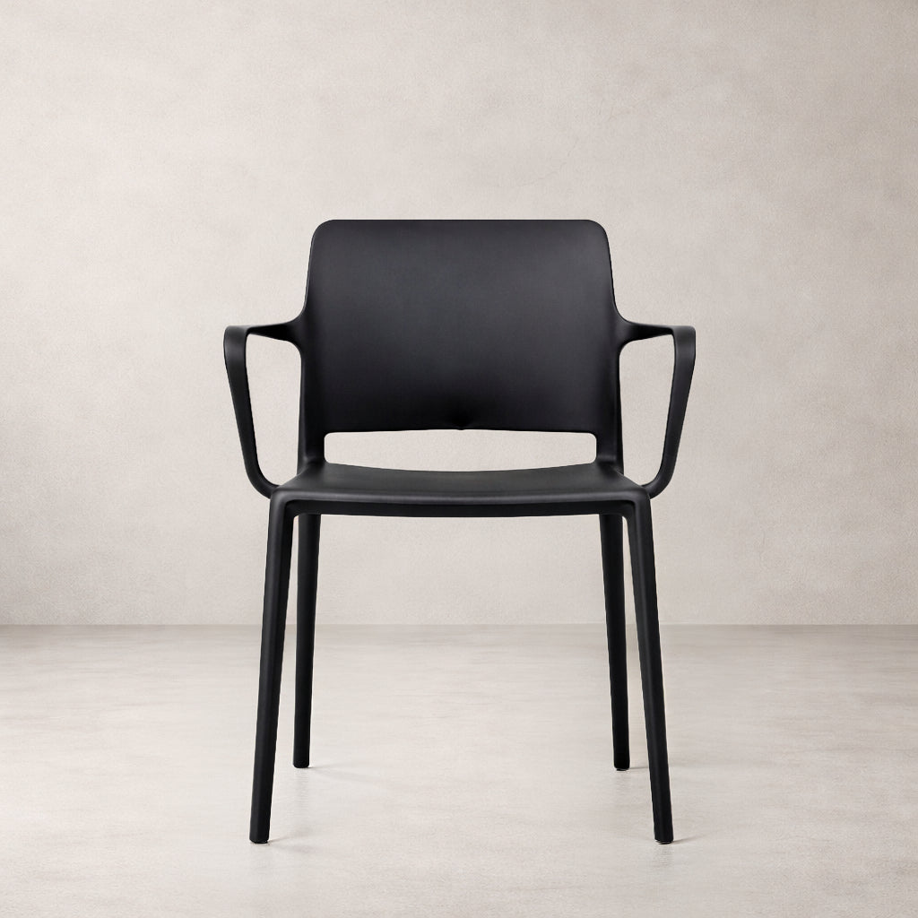 Pamela Stackable Dining Armchair - Black