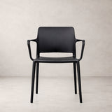 Pamela Stackable Dining Armchair - Black