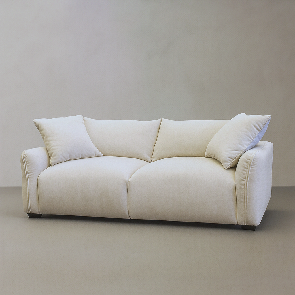 MILAN Fabric Sofa, Cream