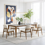 Everly 62.9" Faux Marble Dining Table - Paladina