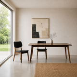 Table de salle à manger Oslo en bois massif de 66 po – Noyer